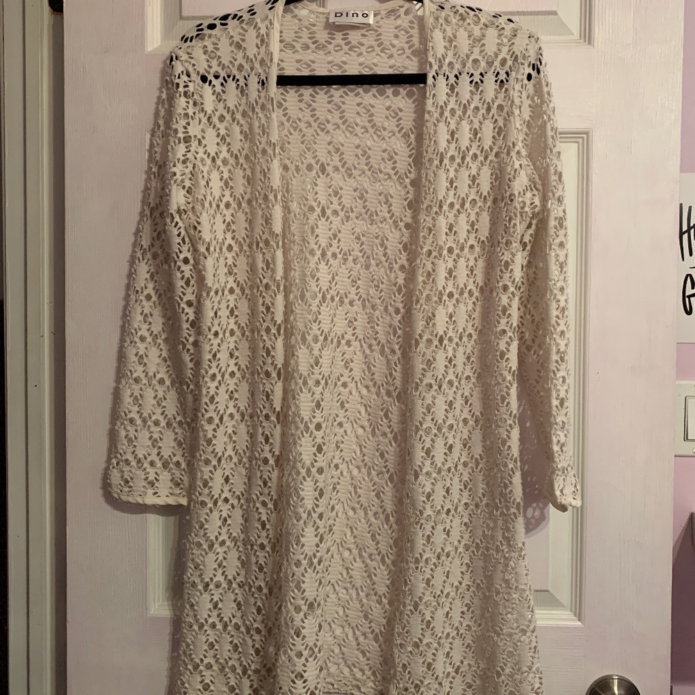 Cream Lace Sweater